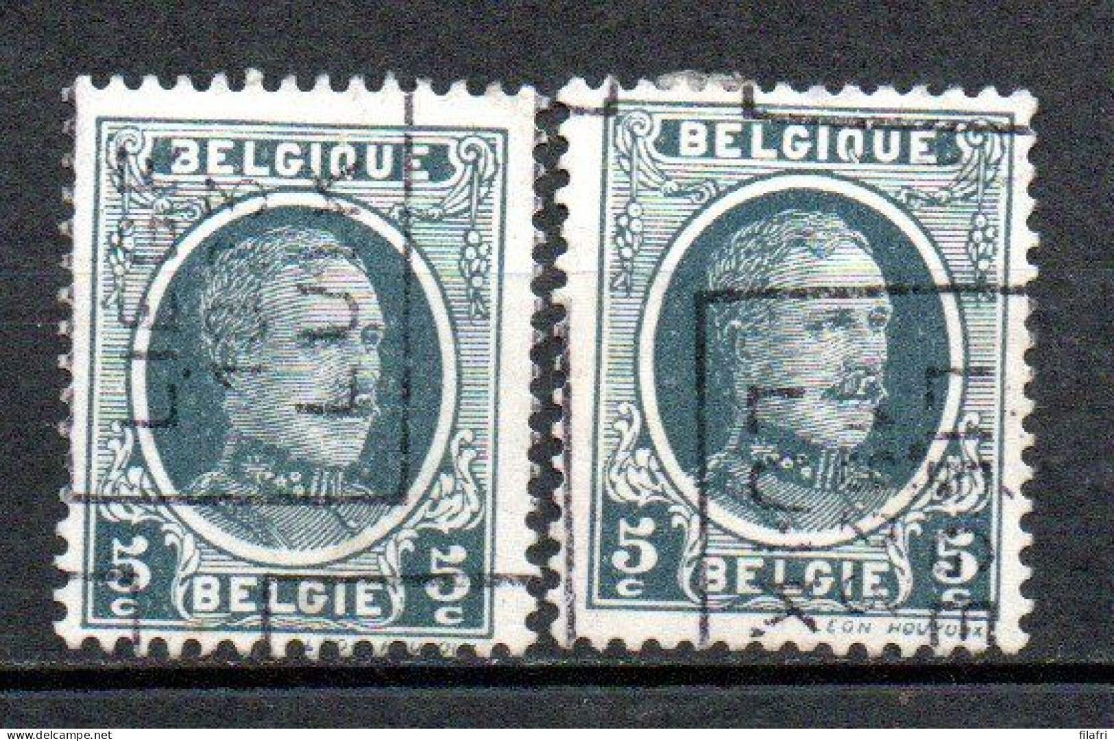 3190 Voorafstempeling Op Nr 193 - LIEGE 1923 LUIK - Positie A & B - Rollenmarken 1920-29