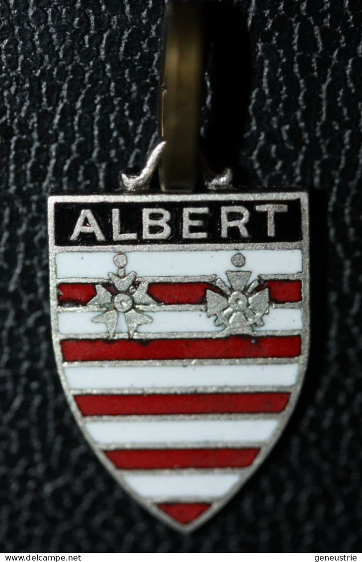 Pendentif Médaille Régionale émaiilée Années 60 Armoiries "Albert" Somme - Pendenti