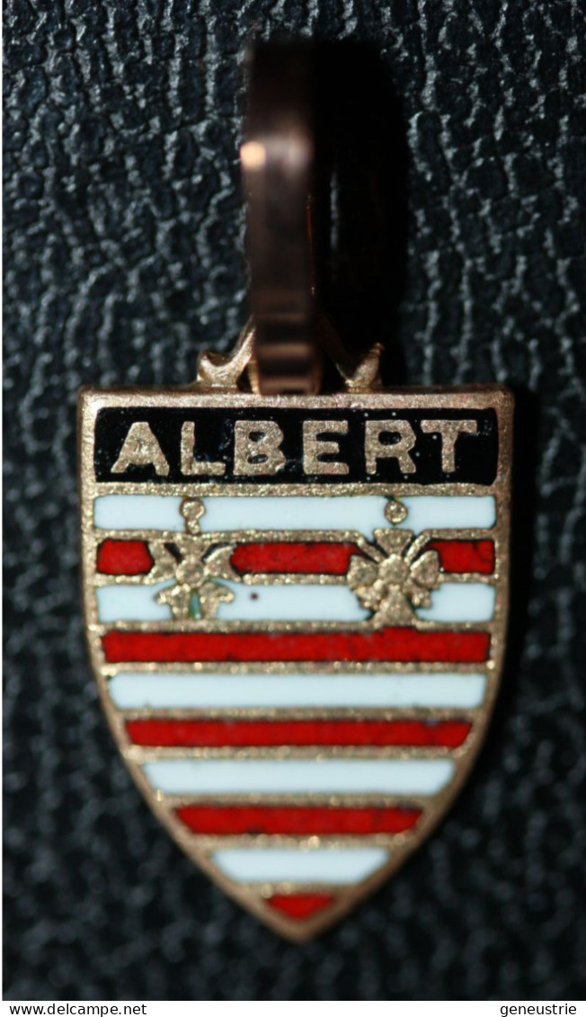 Pendentif Médaille Régionale émaiilée Années 60 Armoiries "Albert" Somme - Anhänger