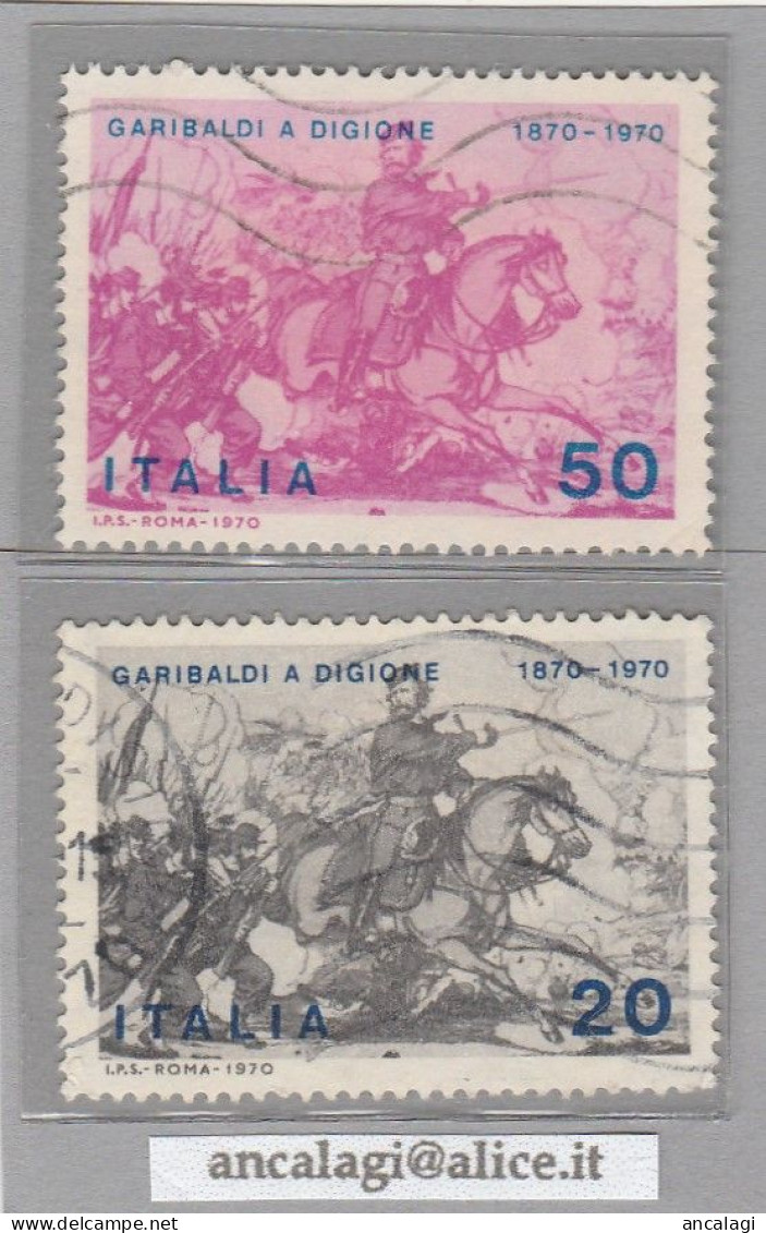 USATI ITALIA 1970 - Ref.0262B "GIUSEPPE GARIBALDI" Serie Di 2 Val. - - 1961-70: Afgestempeld