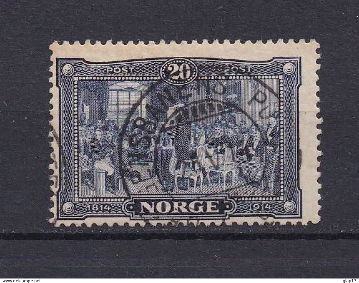 NORVEGE 1914 TIMBRE N°90 OBLITERE CONSTITUTION - Used Stamps
