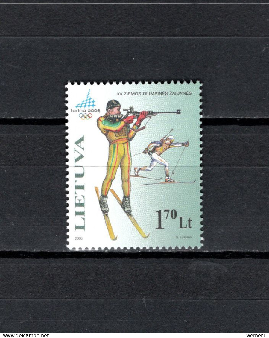Lithuania 2006 Olympic Games Turin Torino Stamp MNH - Winter 2006: Turin