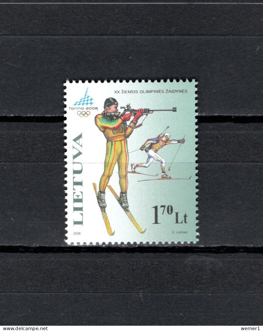 Lithuania 2006 Olympic Games Turin Torino Stamp MNH - Invierno 2006: Turín