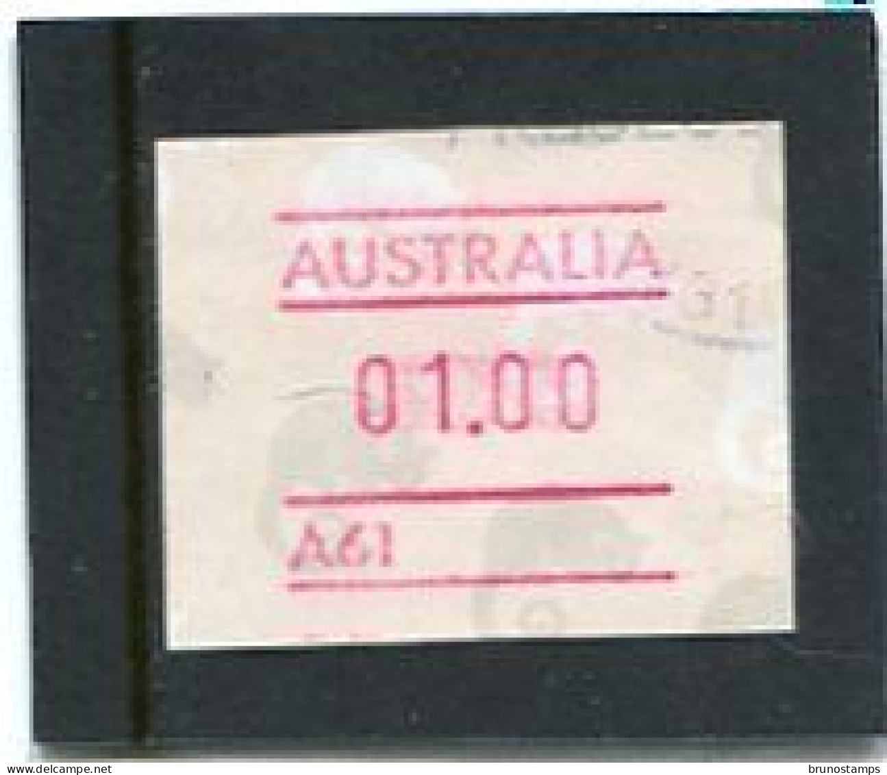 AUSTRALIA - 1988  1$  FRAMA  POSSUM   NO POSTCODE  A61  FINE USED - Automatenmarken [ATM]
