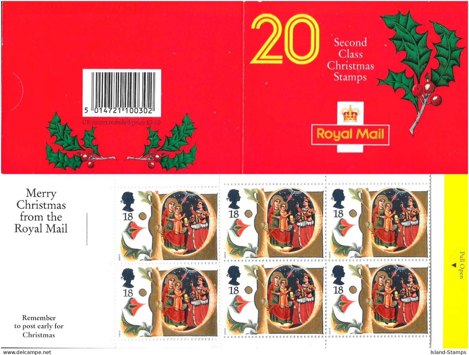 LX2 1991 Christmas Booklet (Plain) NB1-4 - Libretti