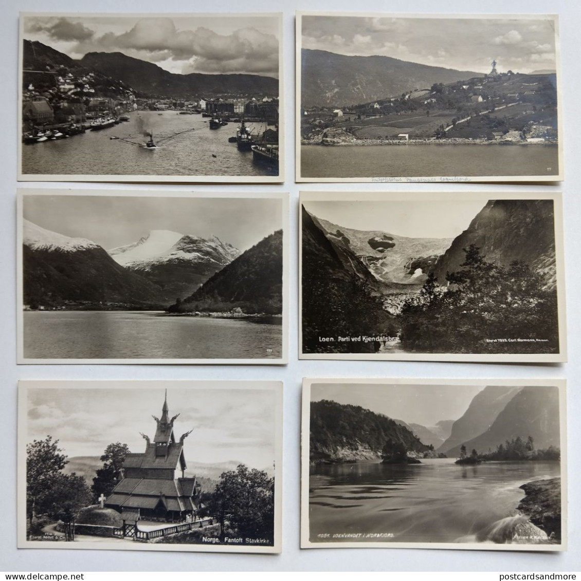 Norway lot of 66 postcards 1920-1950