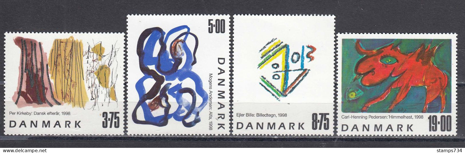 Denmark 1998 - Contemporary Arts, Mi-Nr. 1191/94, MNH** - Ungebraucht