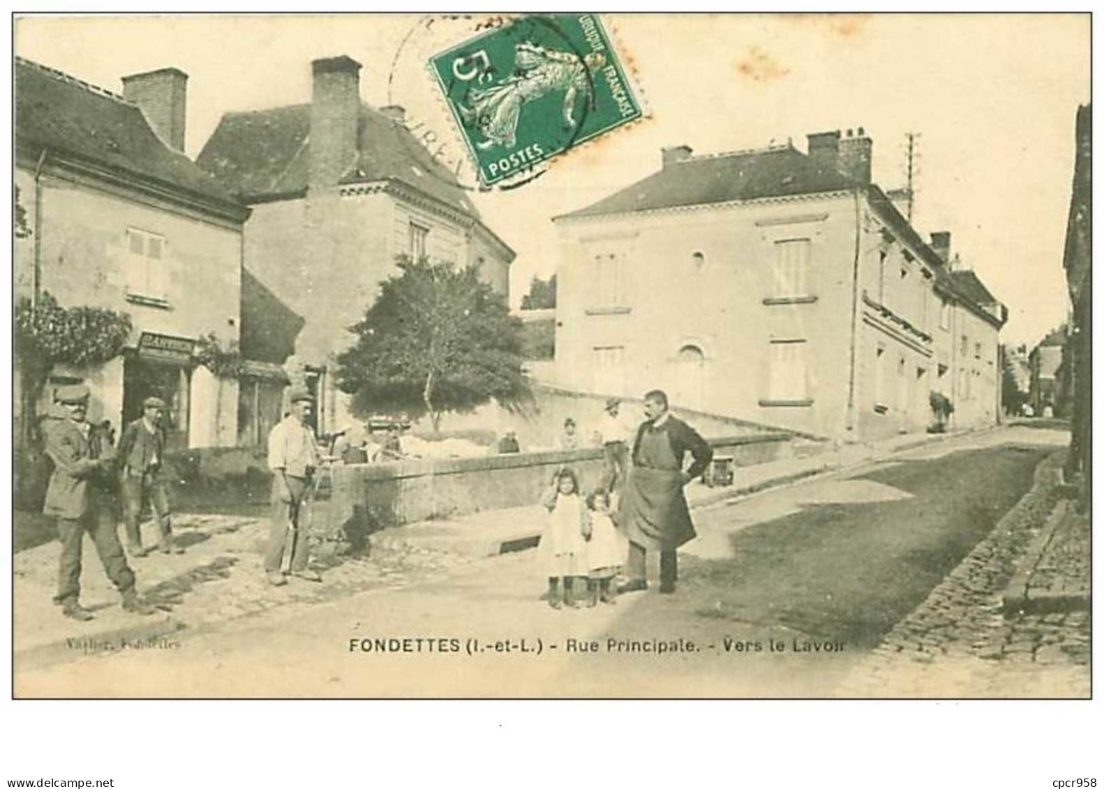 37.FONDETTES.n°23.RUE PRINCIPALE.VERS LE LAVOIR - Fondettes