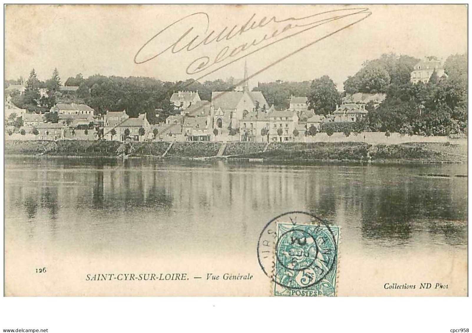 37.SAINT CYR SUR LOIRE.n°20569.VUE GENERALE - Saint-Cyr-sur-Loire