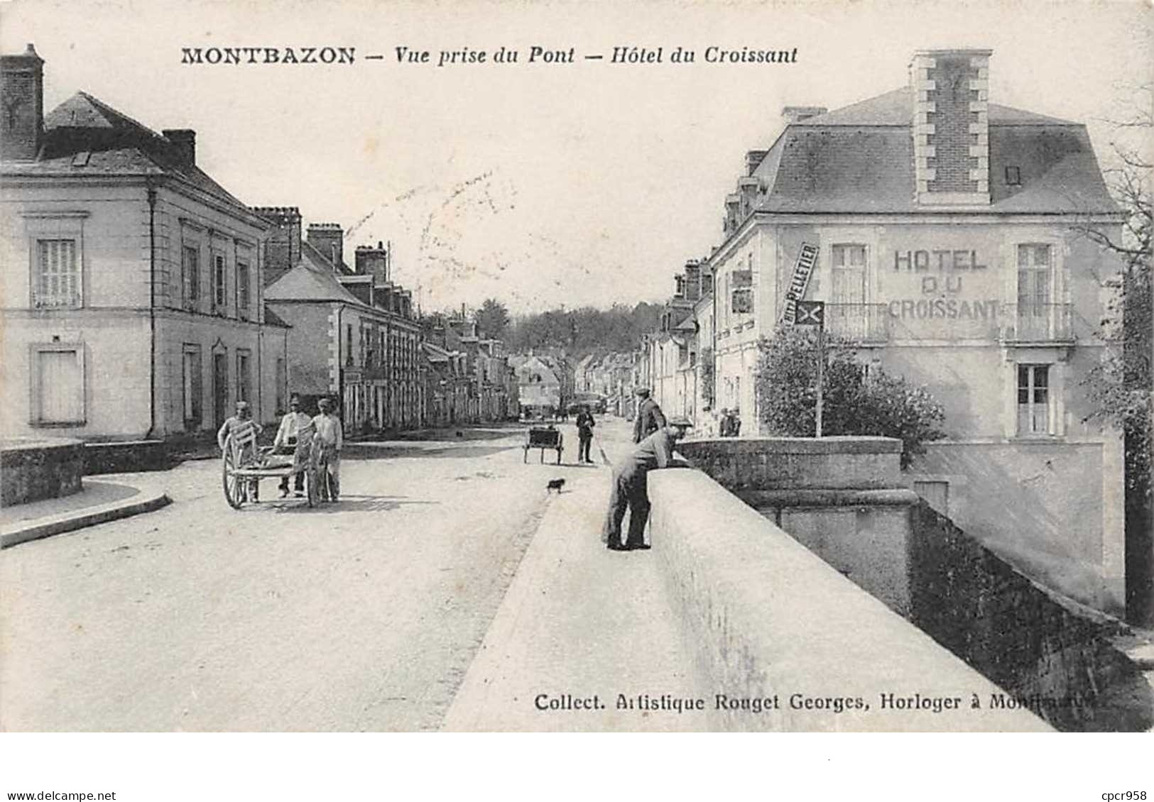 37.n°59020.montbazon.vue Prise Du Pont.hotel Du Croissant - Montbazon