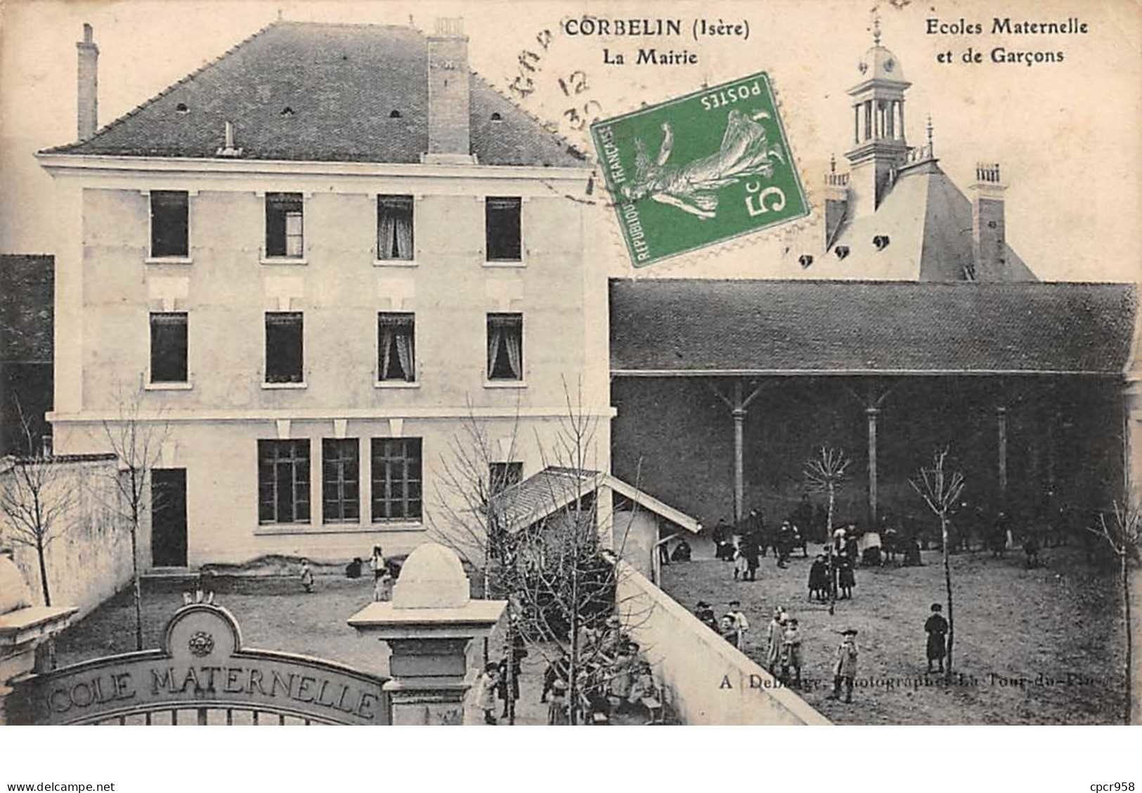 38. N°54843.corbelin.la Mairie.ecoles Maternelles Et De Garçons - Corbelin