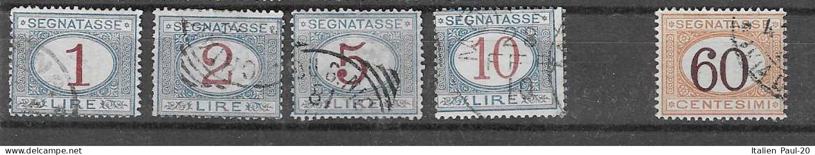 Italien - Selt./gest. Bessere "Portomarken" Aus 1892/1903 - Michel 18/21 Und 23! - Postage Due