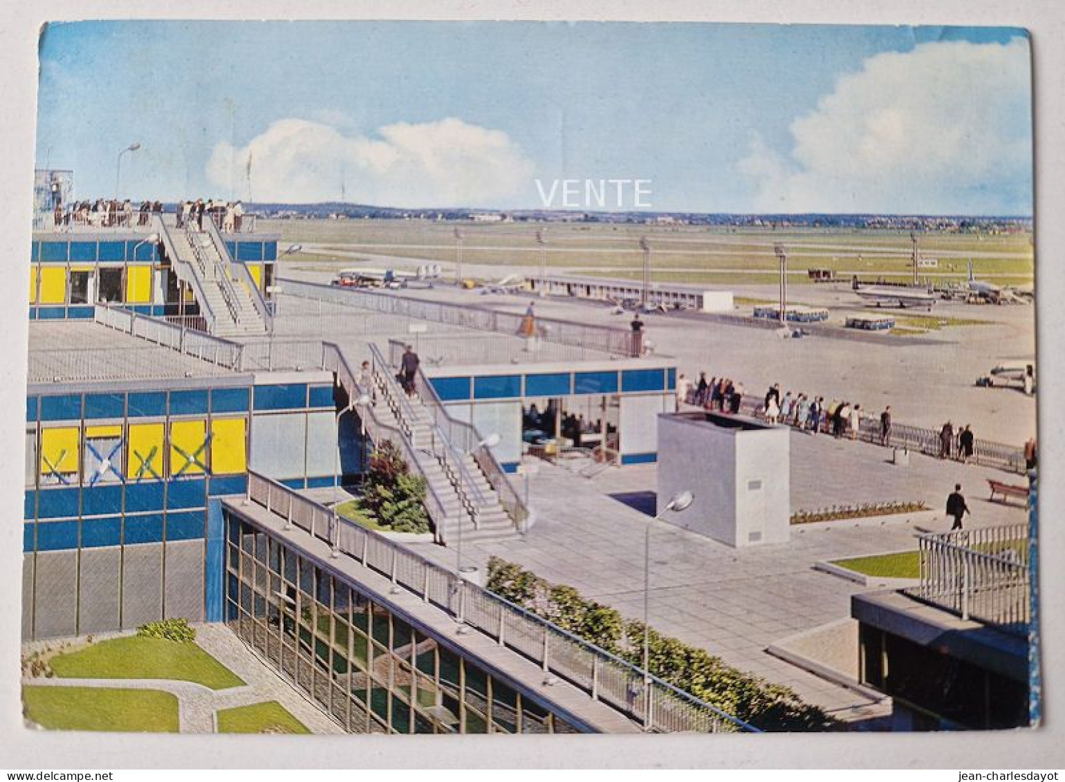 Carte Postale Aéroport D'Orly - Vue Terrasses Et Pistes Edition PI Num 180 - Aerodromi