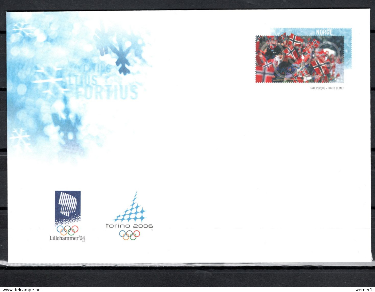 Norway 2006 Olympic Games Turin Torino Commemorative Cover - Invierno 2006: Turín