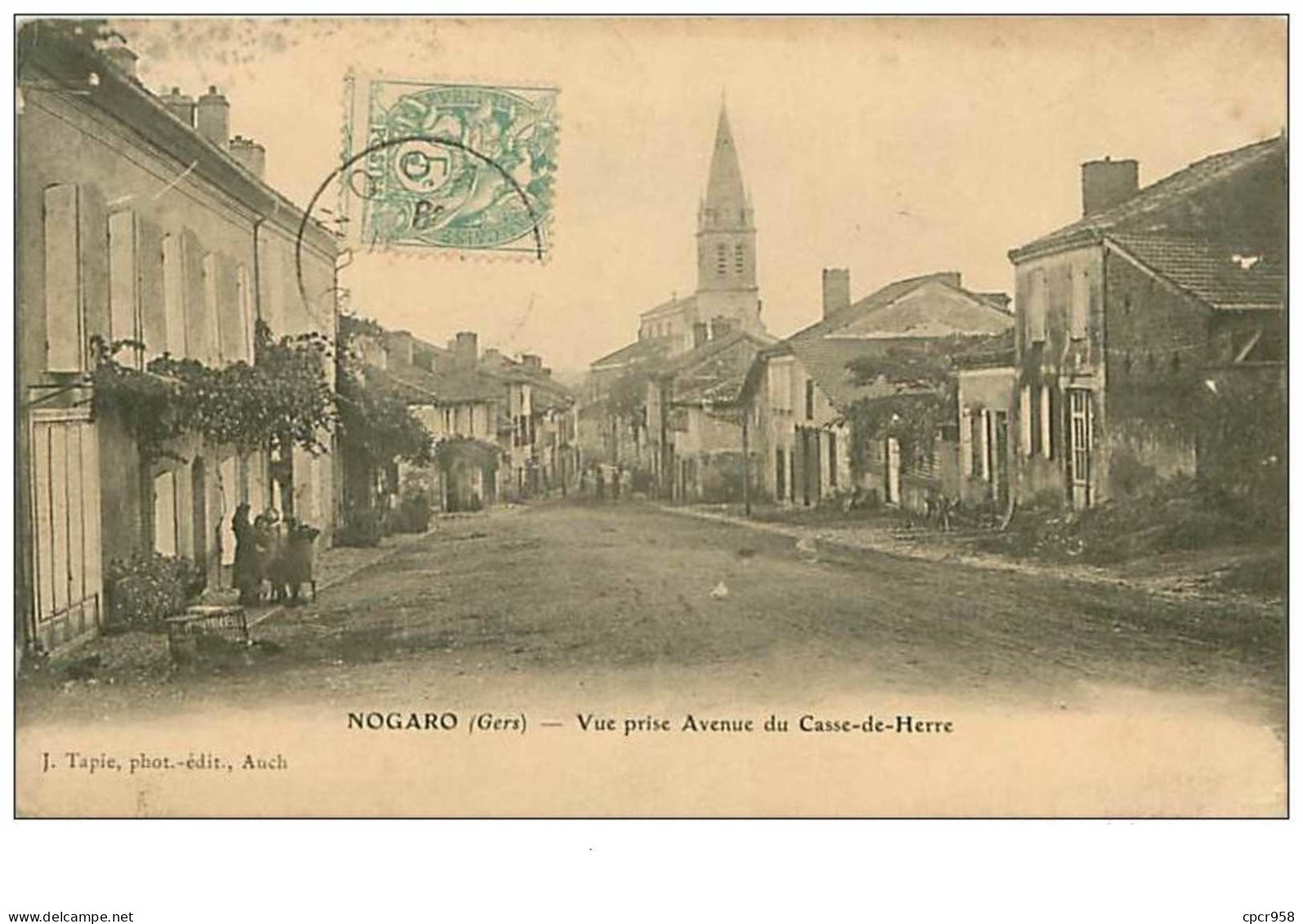 32.NOGARO.n°15.VUE PRISE AVENUE DU CASSE DE HERRE - Nogaro