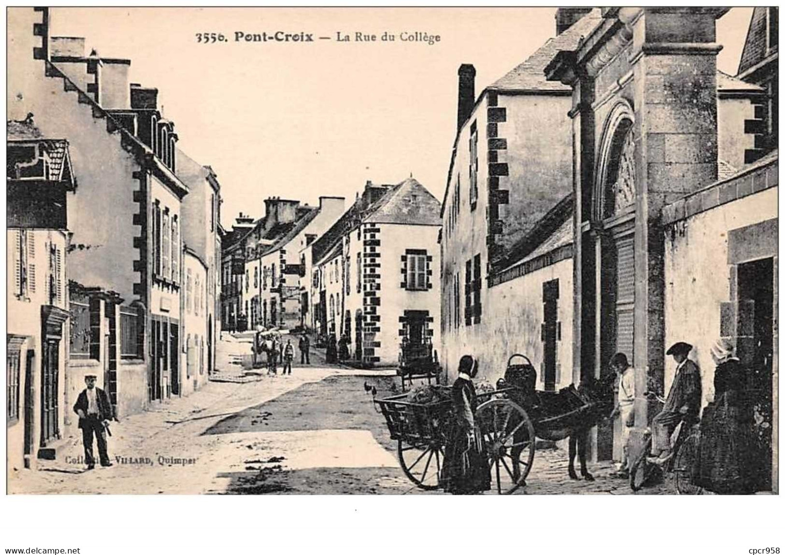 29 . N°50440 .  Pont Croix .  La Rue Du College - Pont-Croix