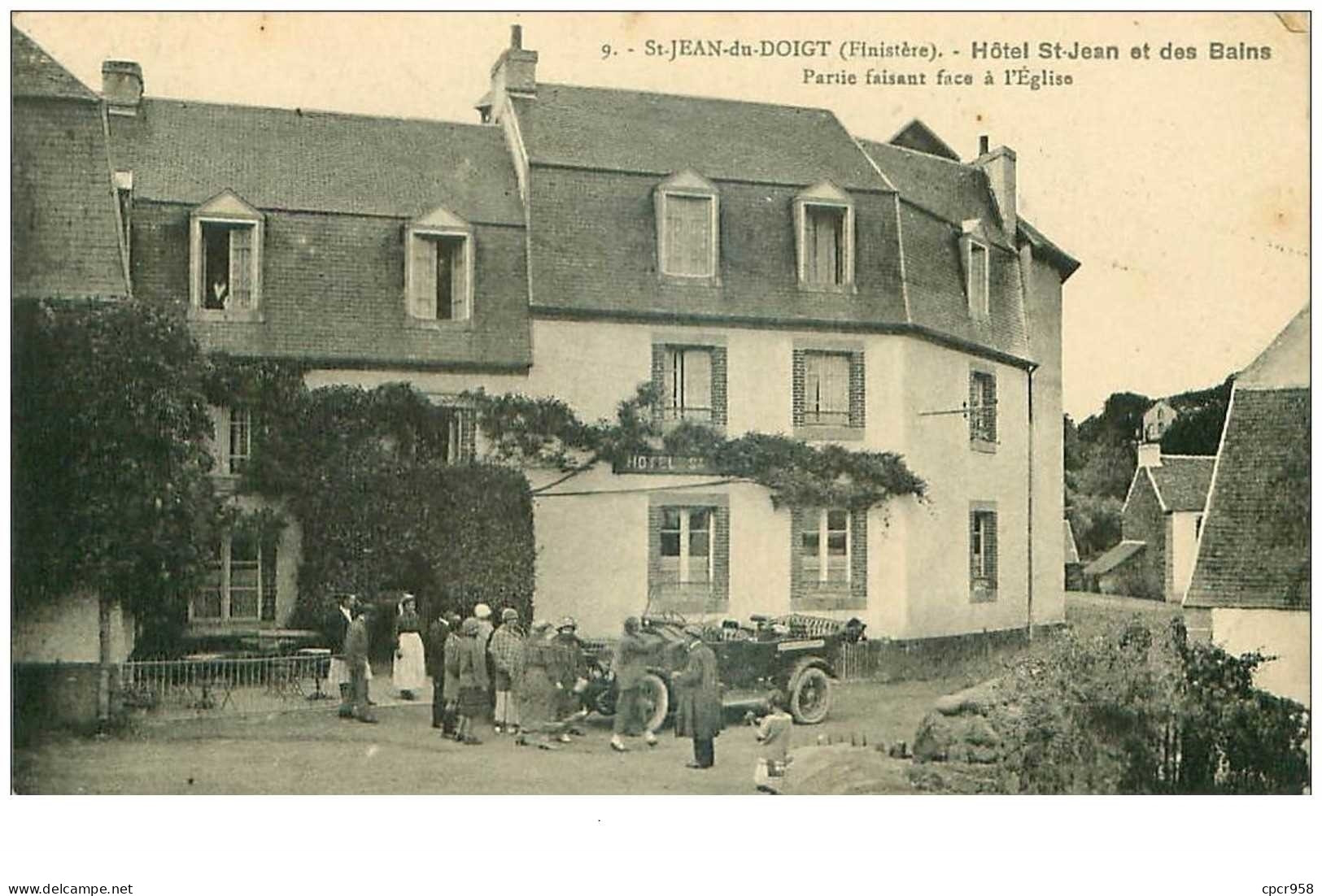 29 .n°39020 .st Jean Du Doigt.hotel St Jean Et Des Bains.voiture - Saint-Jean-du-Doigt