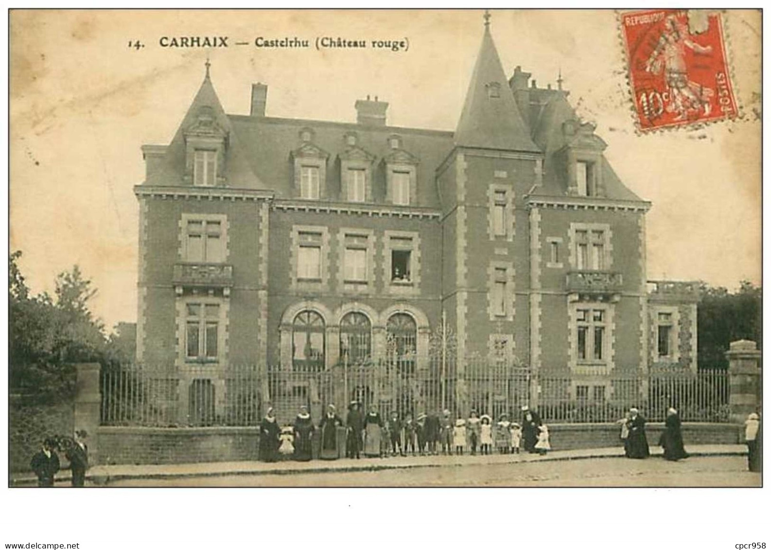 29.CARHAIX.n°95.CASTELRHU.CHATEAU ROUGE.TACHES - Carhaix-Plouguer