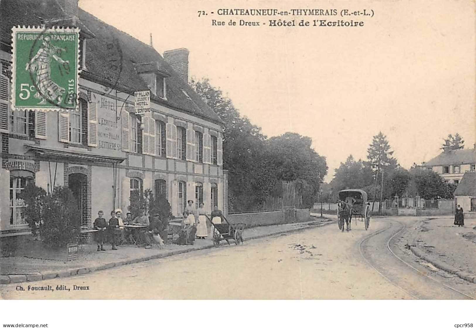 28.n°56940.chateauneuf En Thymerais.rue De Dreux.hôtel De L'ecritoire - Châteauneuf