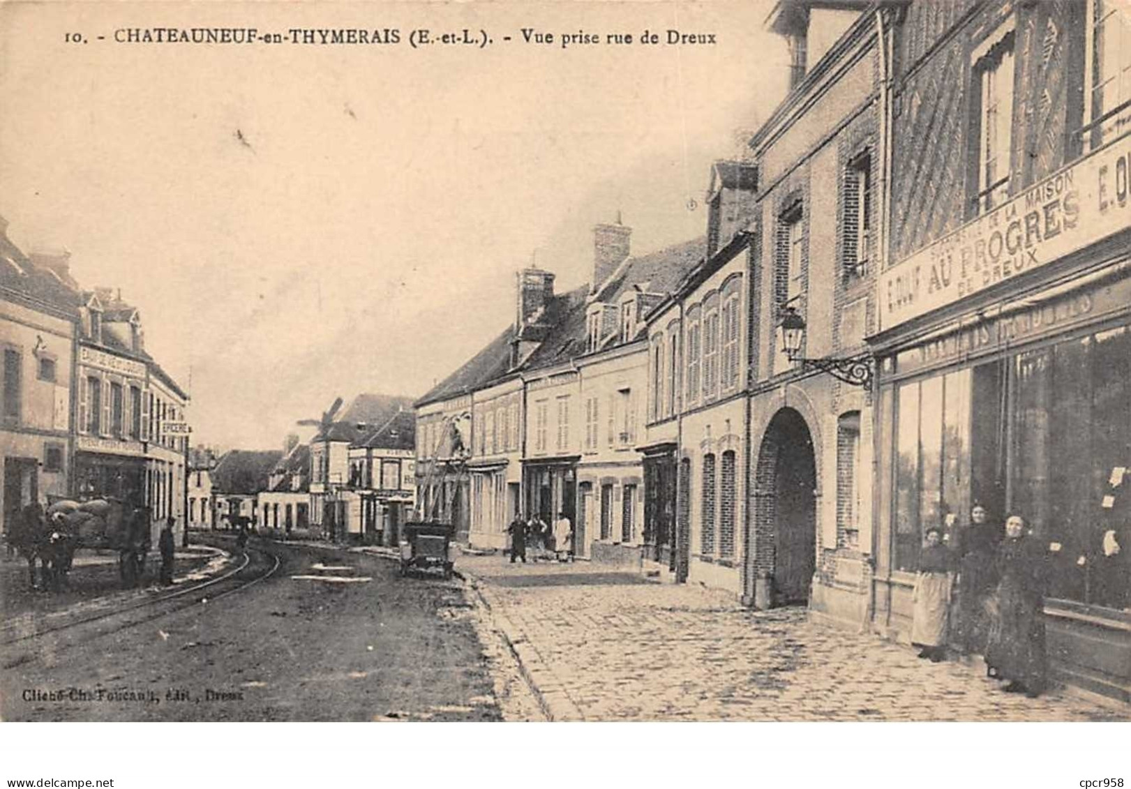 28.n°56957.chateauneuf En Thymerais.vue Prise Rue De Dreux - Châteauneuf
