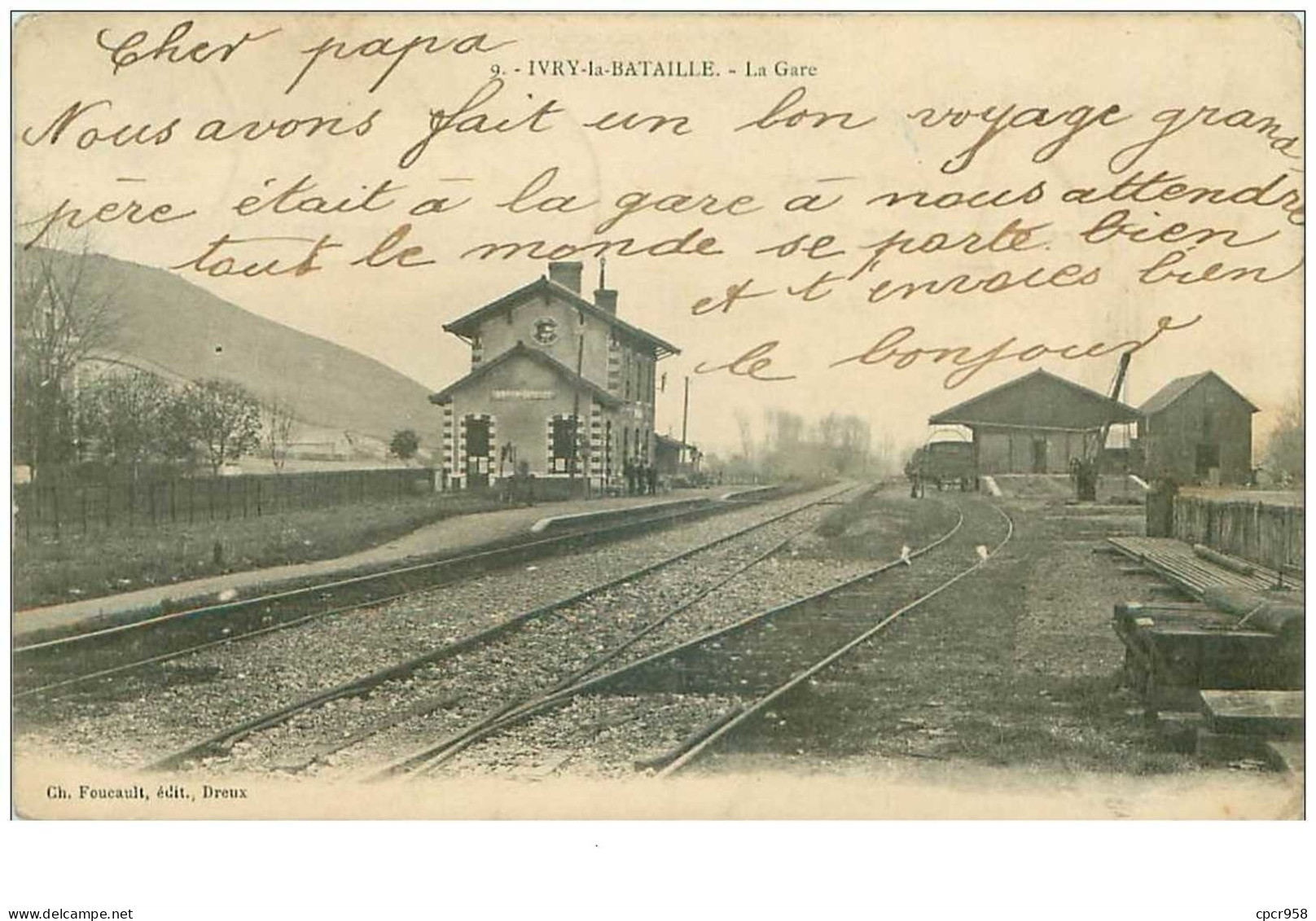 27.IVRY LA BATAILLE.n°21622.LA GARE - Ivry-la-Bataille