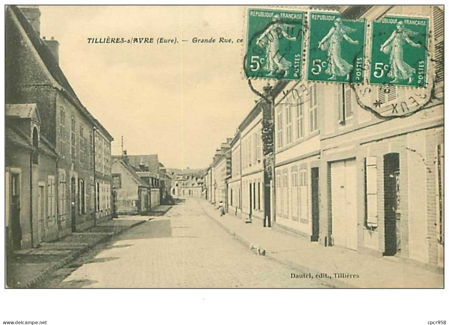 27.TILLIERES SUR AVRE.n°116.GRANDE RUE - Tillières-sur-Avre