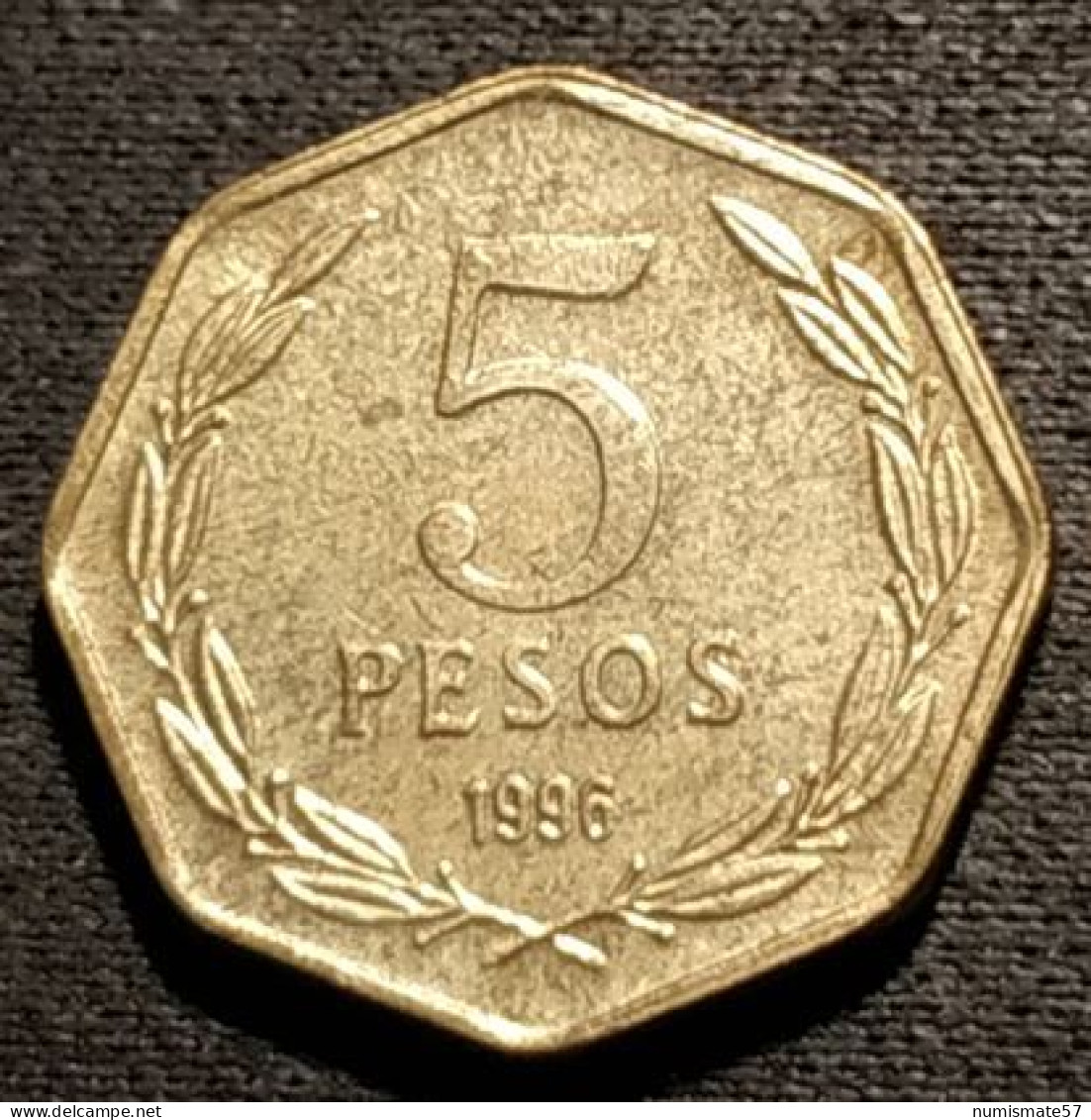 CHILI - CHILE - 5 PESOS 1996 - Bernardo O'Higgins Riquelme - KM 232 - Cile