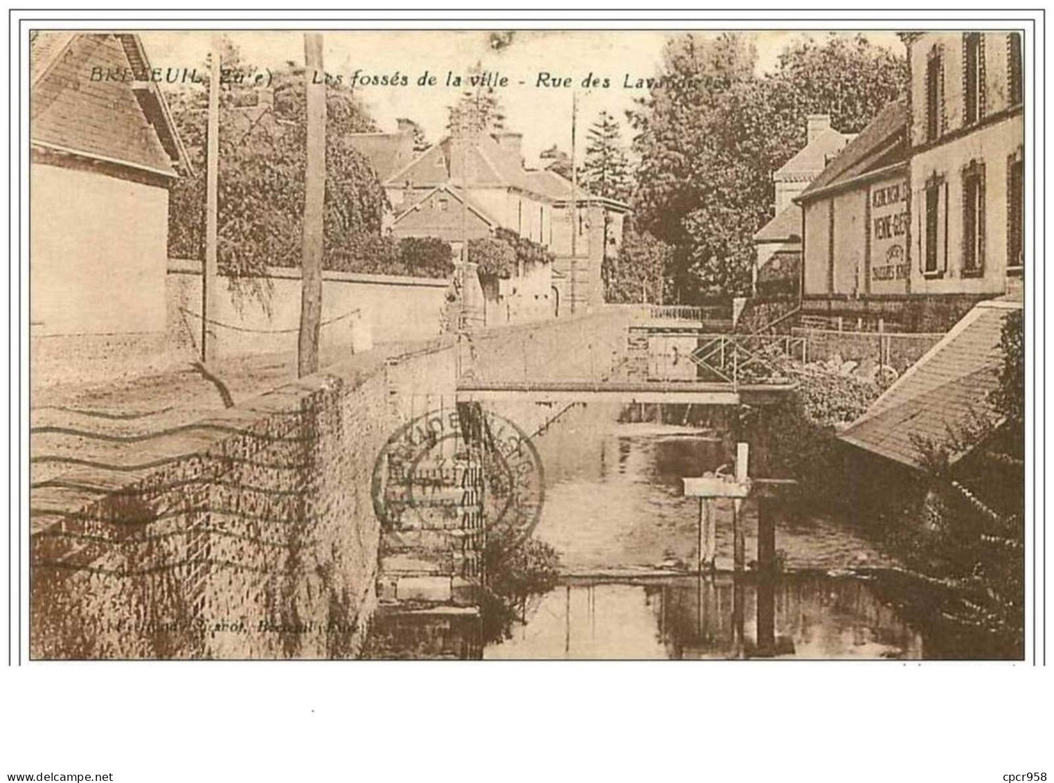 27.BRETEUIL.LES FOSSES DE LA VILLE.RUE DES LAVANDIERES - Breteuil