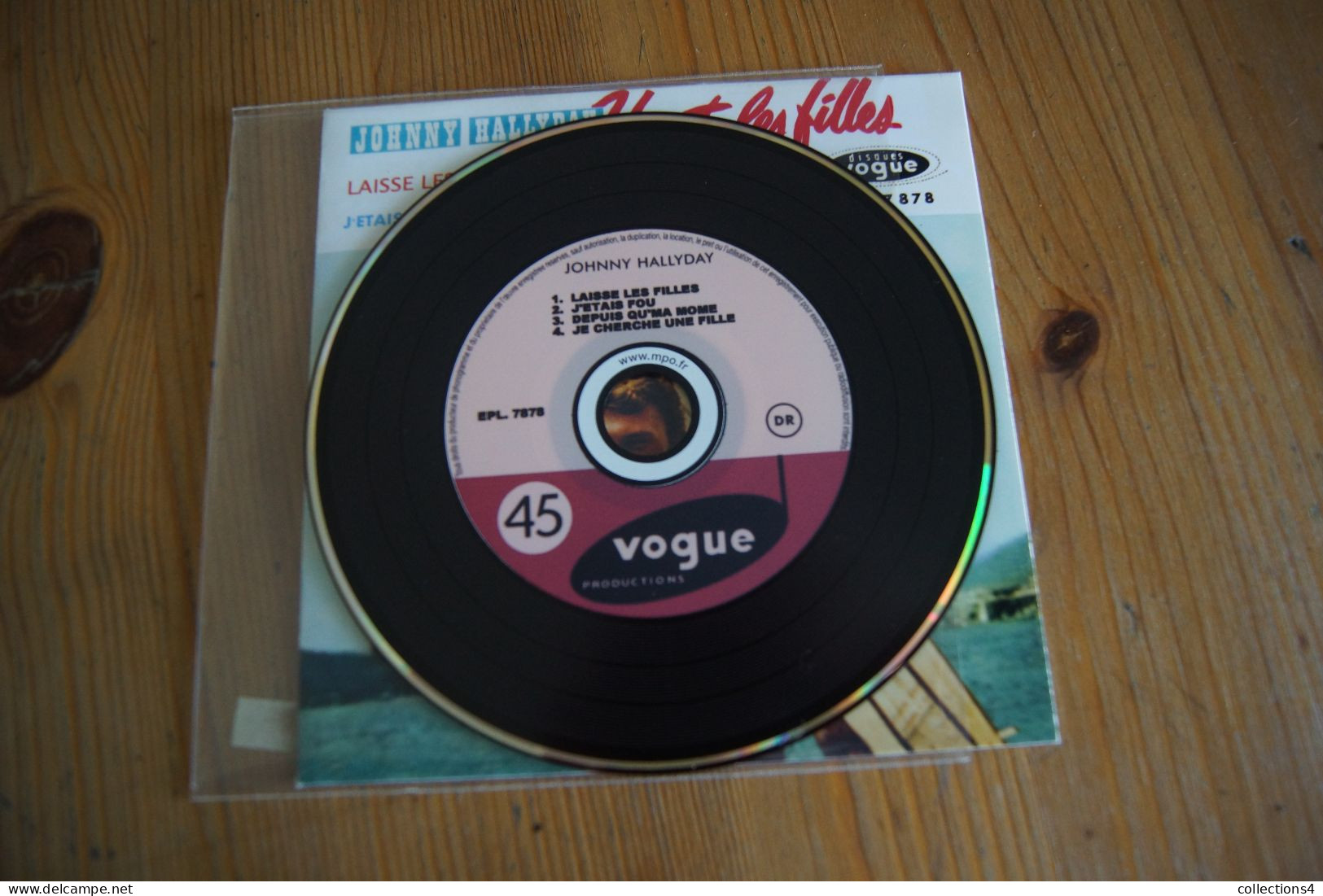 JOHNNY HALLYDAY CHANTE LES FILLES CD REPLICA DU EP DE 1961 - Rock