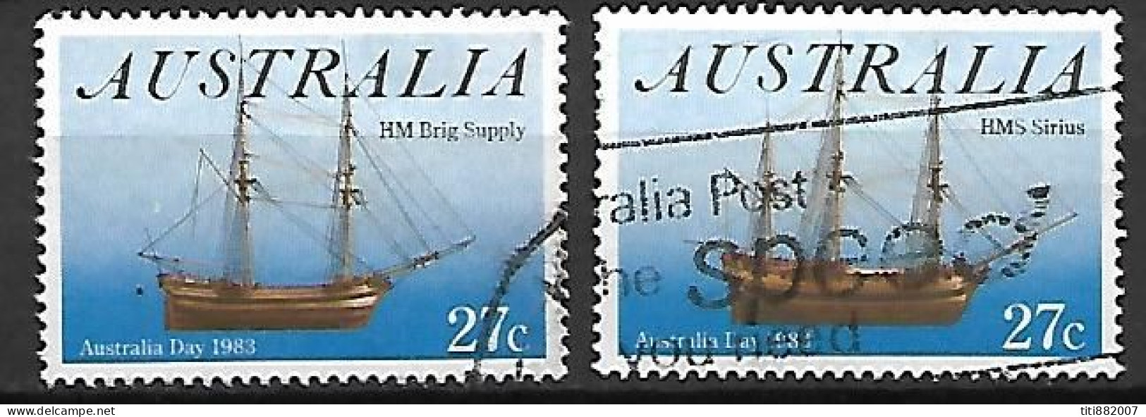 AUSTRALIE   -  1983.   Voiliers - Used Stamps