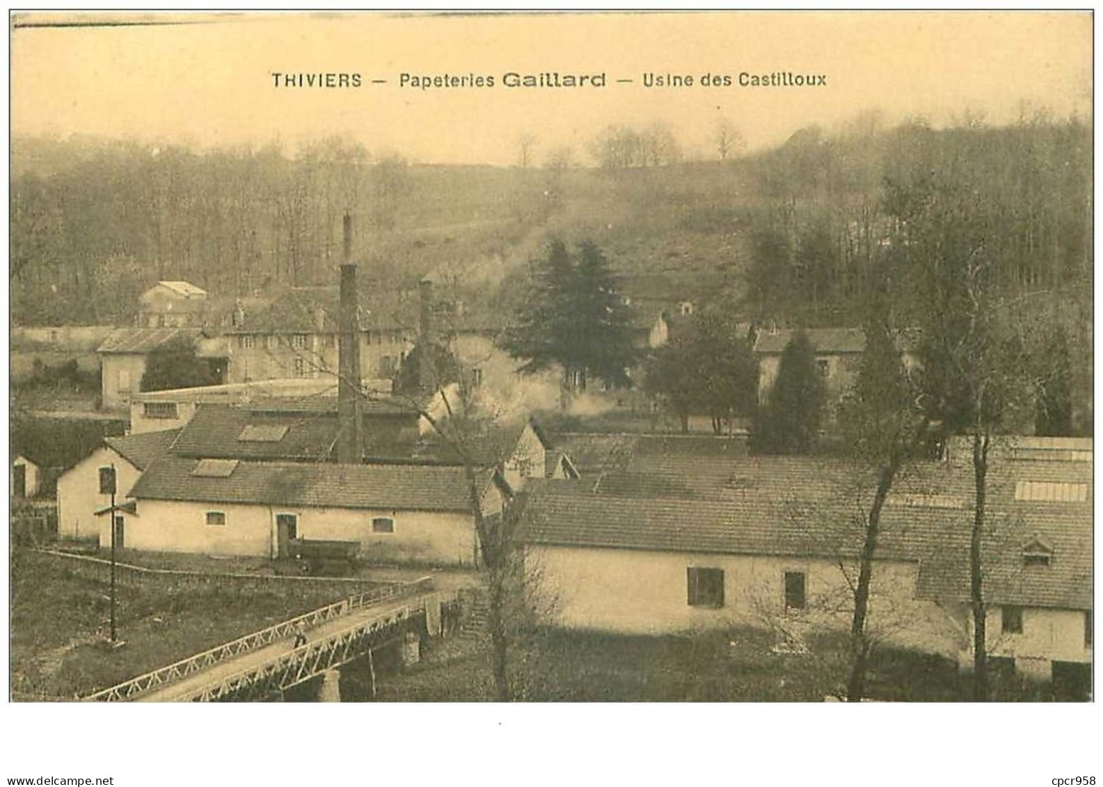 24.THIVIERS.n°16639.PAPETERIES GAILLARD.USINE DES CASTILLOUX - Thiviers