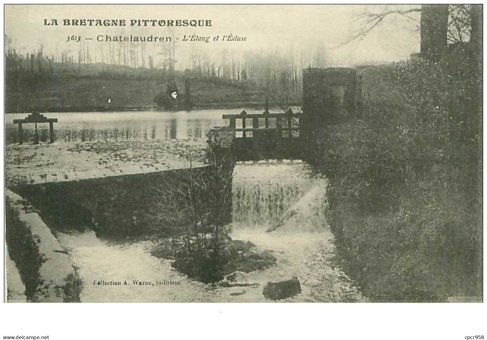 22.CHATELAUDREN.n°9837.L'ETANG ET L'ECLUSE - Châtelaudren