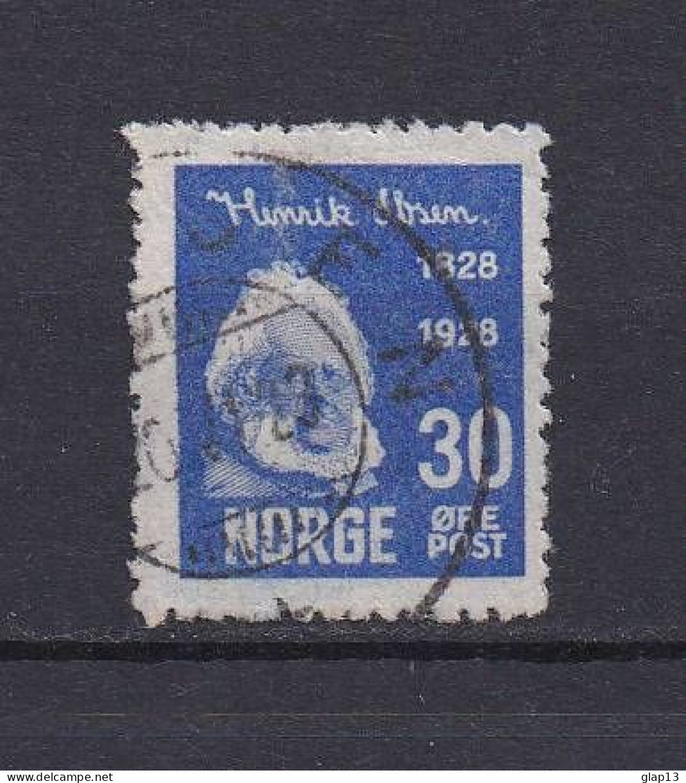 NORVEGE 1928 TIMBRE N°131 OBLITERE HENRIK IBSEN - Usados