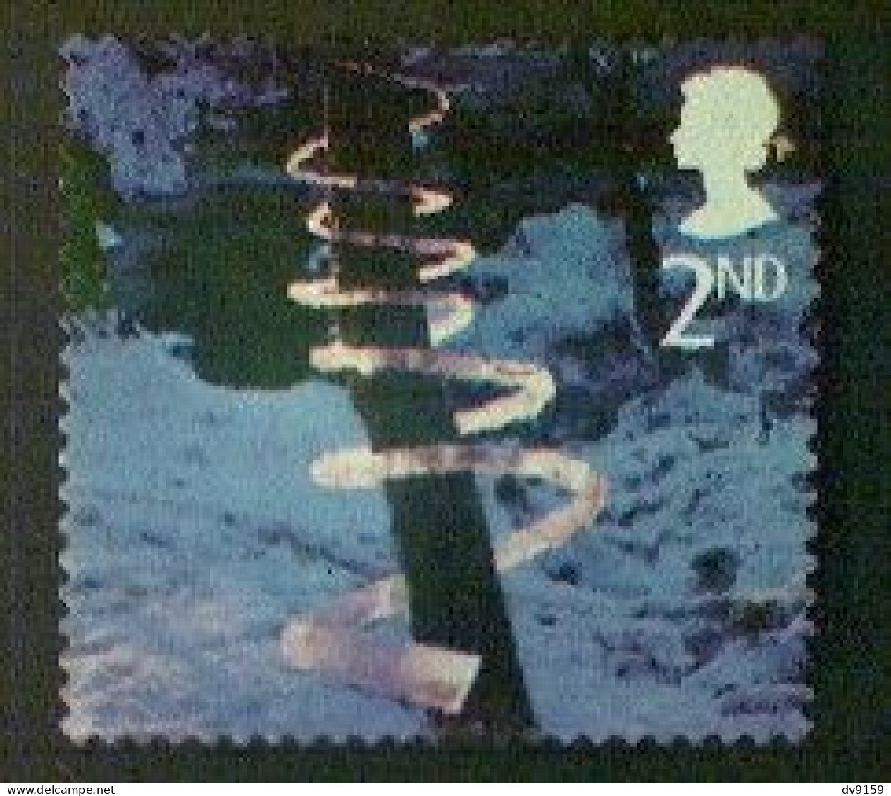 Great Britain, Scott #2165, Used (o), 2003, Christmas: Ice Spiral, 2nd, Multicolored - Gebruikt