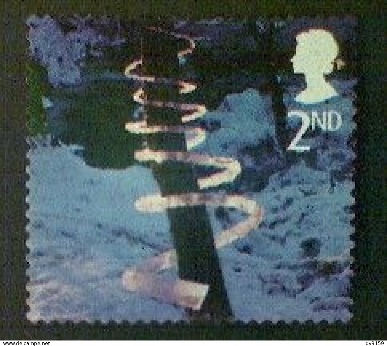 Great Britain, Scott #2165, Used (o), 2003, Christmas: Ice Spiral, 2nd, Multicolored - Usados