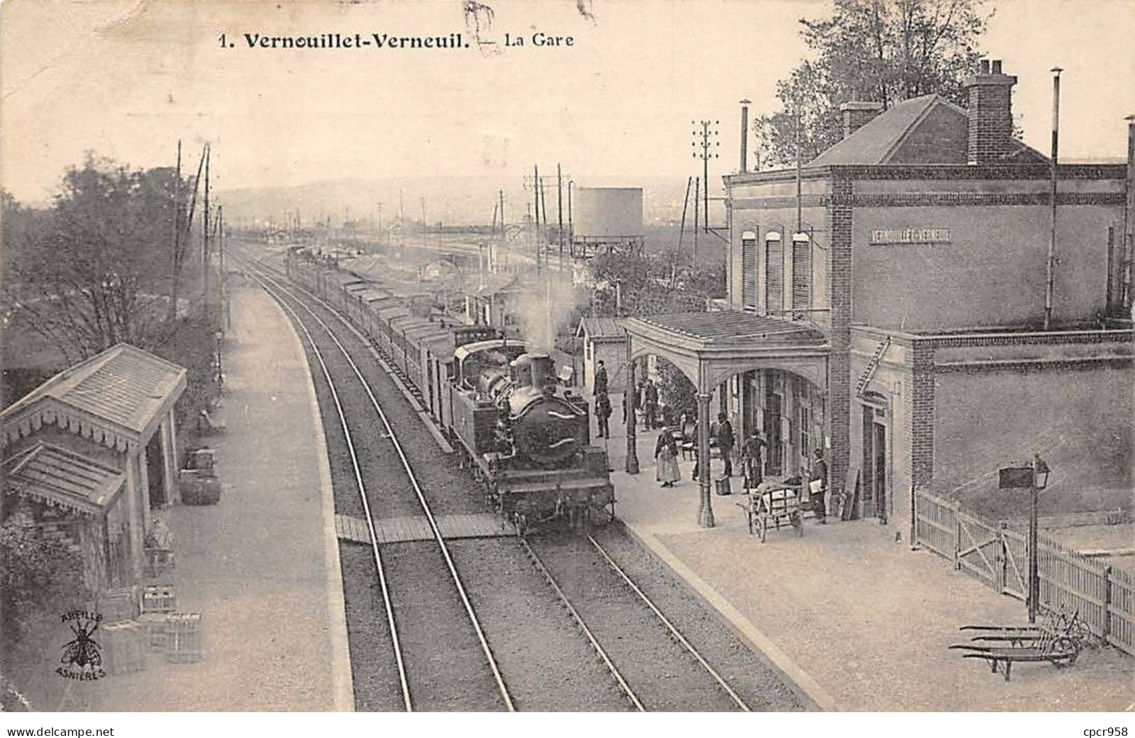 78 - VERNOUILLET VERNEUIL - SAN30038 - La Gare - Train - Vernouillet