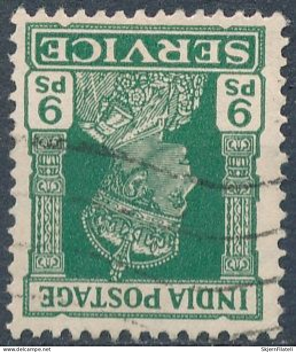 India SG O143w, Watermark Inverted - 1936-47 Roi Georges VI