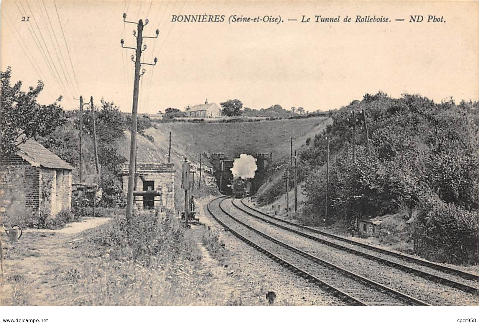 78 .n°108946 .  Bonnieres Sur Seine . Train .le Tunnel De Rolleboise . - Bonnieres Sur Seine