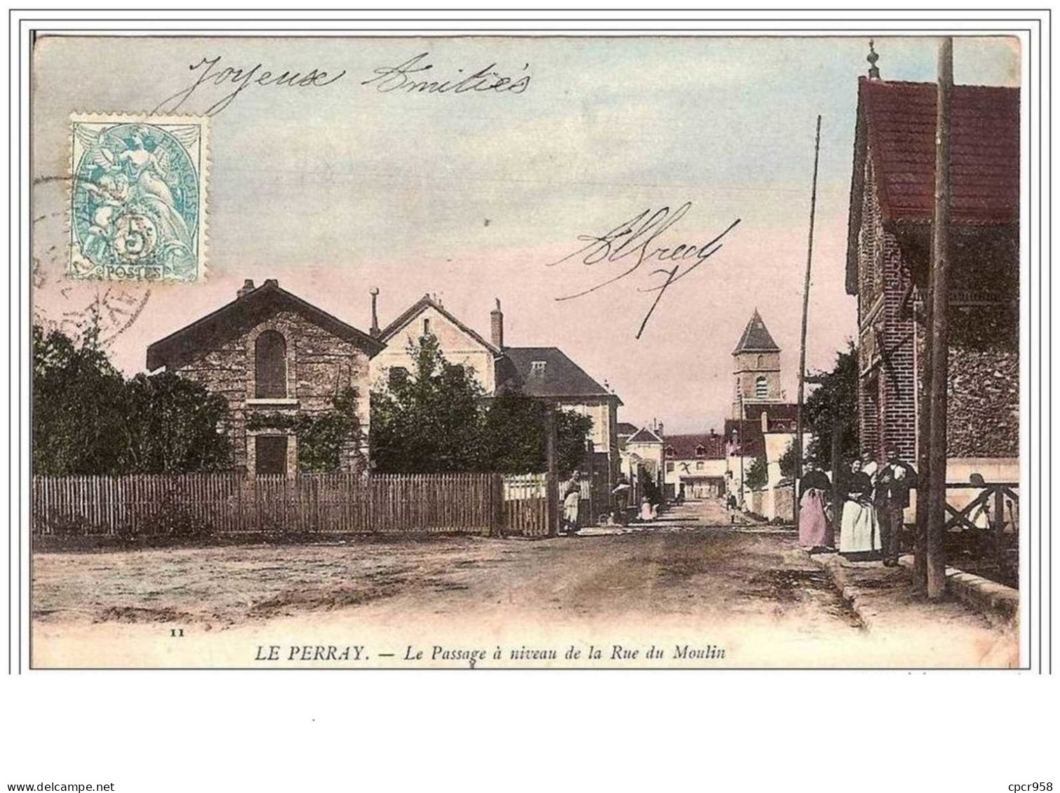 78.LE PERRAY.LE PASSAGE A NIVEAU DE LA RUE DU MOULIN. - Le Perray En Yvelines