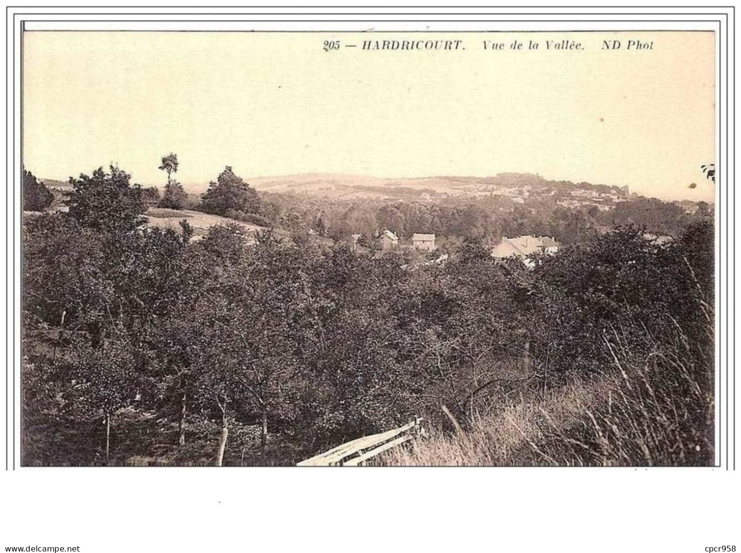 78.HARDRICOURT.VUE DE LA VALLEE. - Hardricourt