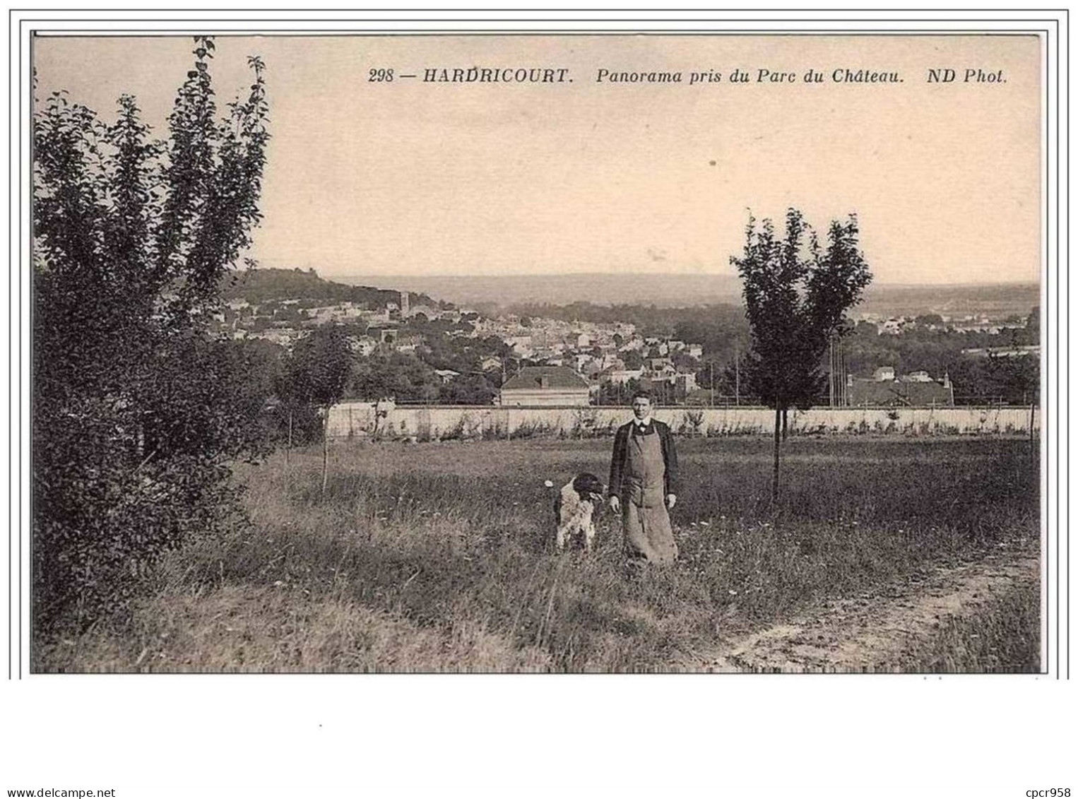 78.HARDRICOURT.PANORAMA PRIS DU PARC DU CHATEAU. - Hardricourt