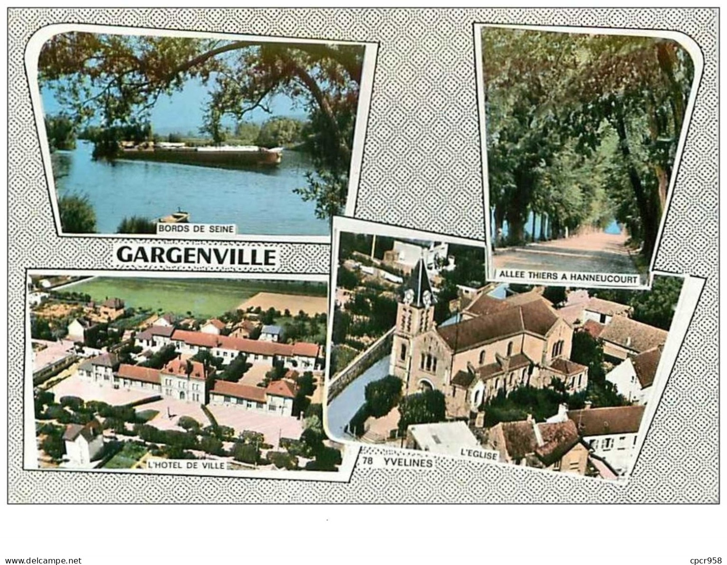 78.GARGENVILLE.4 VUES.CPSM - Gargenville