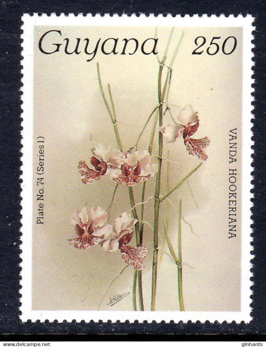 GUYANA - 1986 REICHENBACHIA ORCHIDS PLATE 74 SERIES 1 FINE MNH ** SG 1736 - Guyane (1966-...)