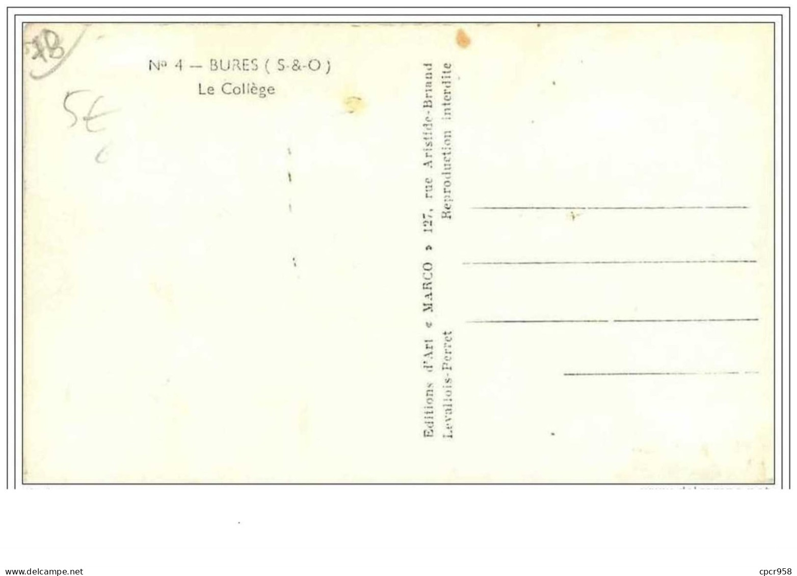 78.BURES.LE COLLEGE.CPSM - Bures Sur Yvette