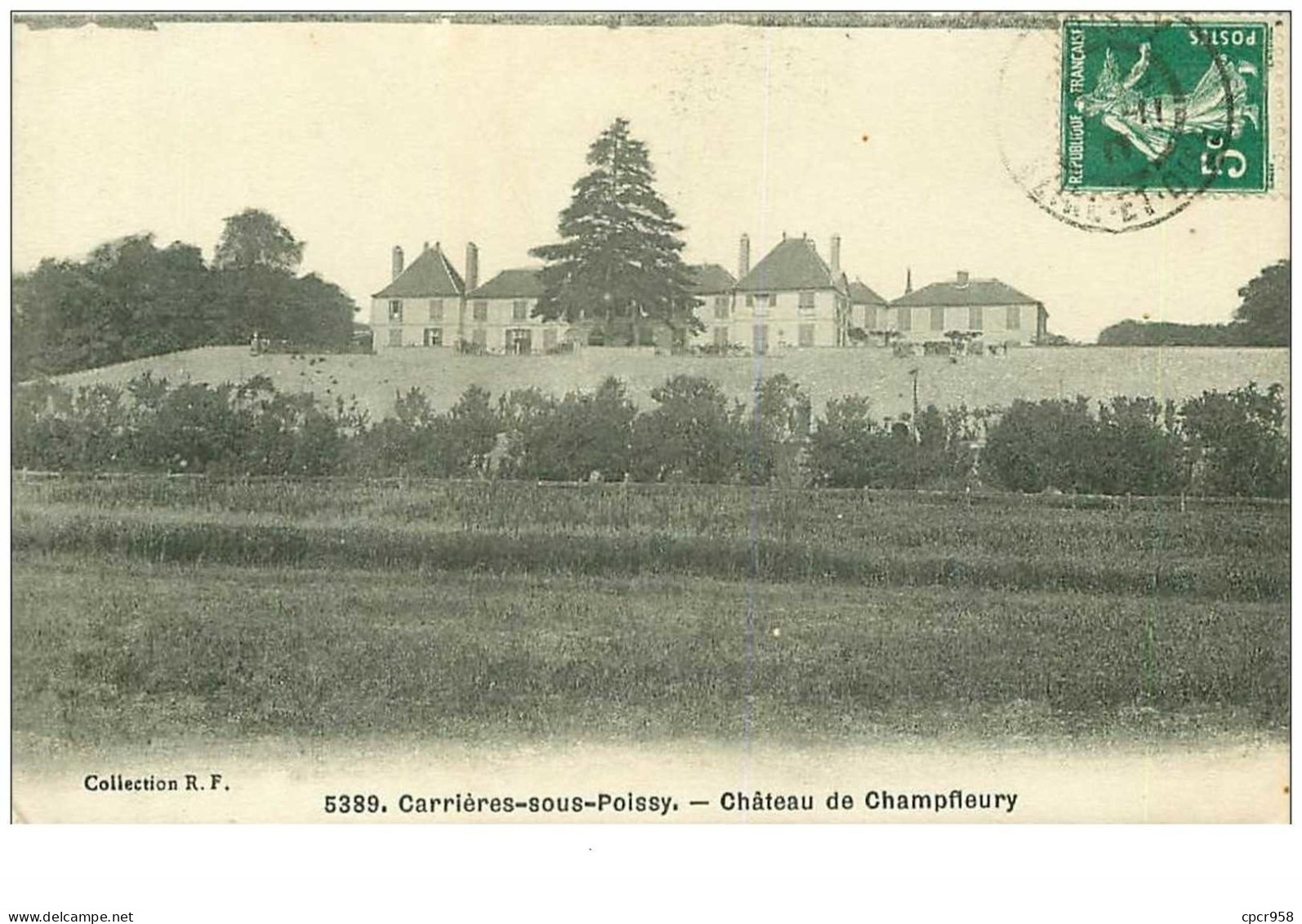 78.CARRIERES SOUS POISSY.n°7922.CHATEAU DE CHAMPFLEURY - Carrieres Sous Poissy