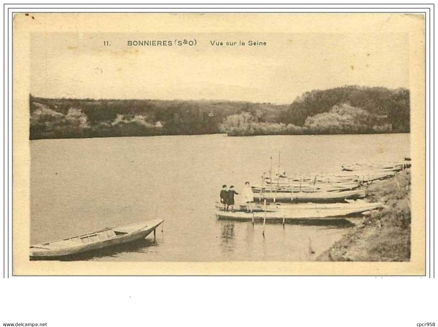 78.BONNIERES.VUE SUR LA SEINE.TACHES - Bonnieres Sur Seine