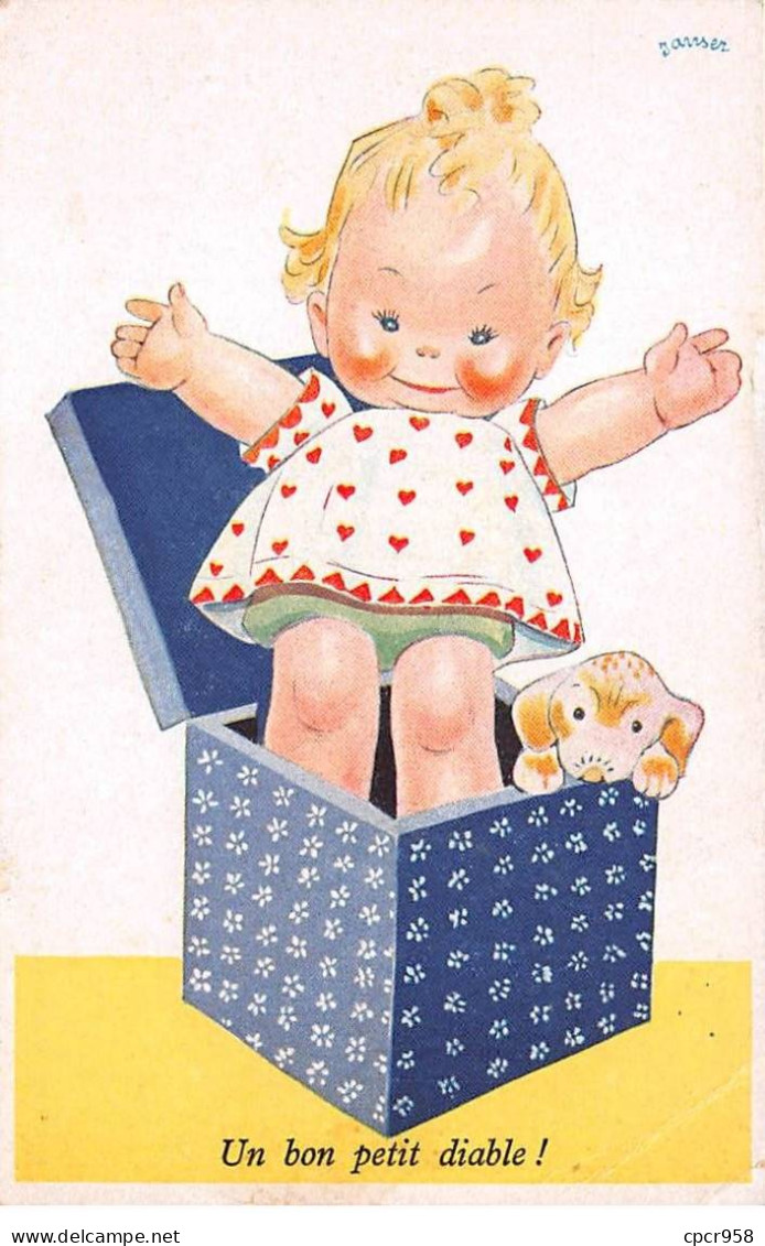 Illustrateur - N°87776 - Janser - Un Bon Petit Diable ! - Collection Enfantine - Carte Pliée Vendue En L'état - Janser