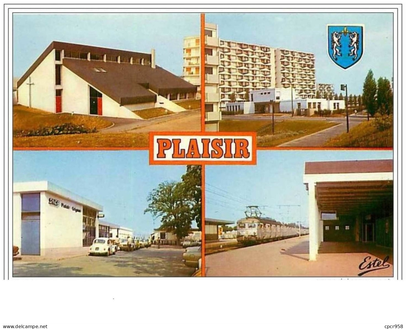 78.PLAISIR.RELAIS PAROISSIAL ST JEAN BAPTISTE.RESIDENCE BRIGITTE.GARE DE PLAISIR GRIGNON........CPSM - Plaisir