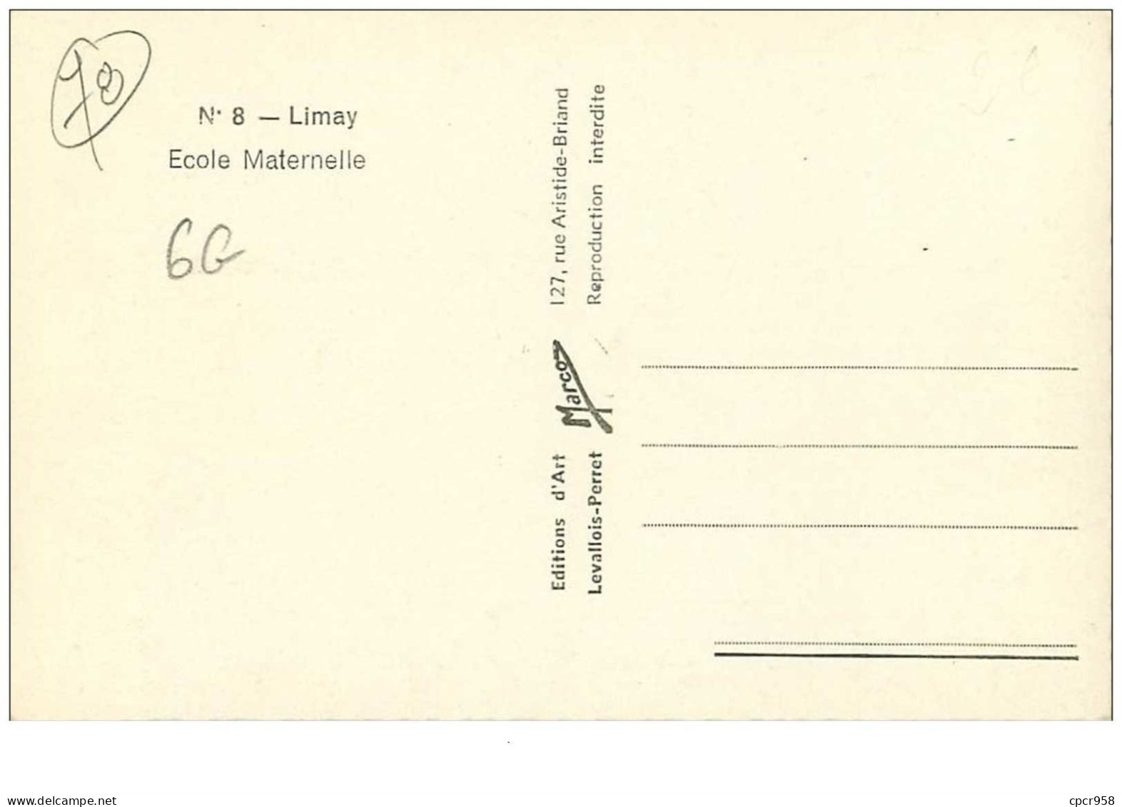 78.LIMAY.n°12811.ECOLE MATERNELLE.CPSM - Limay