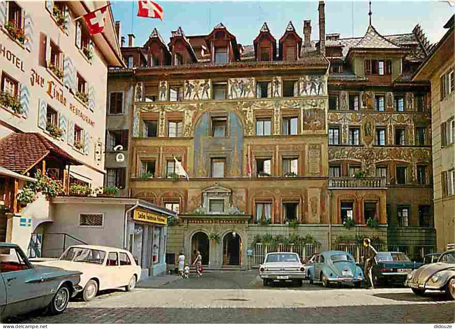 Automobiles - Luzern - Altstadt - Hotel Des Balances - CPM - Voir Scans Recto-Verso - Turismo